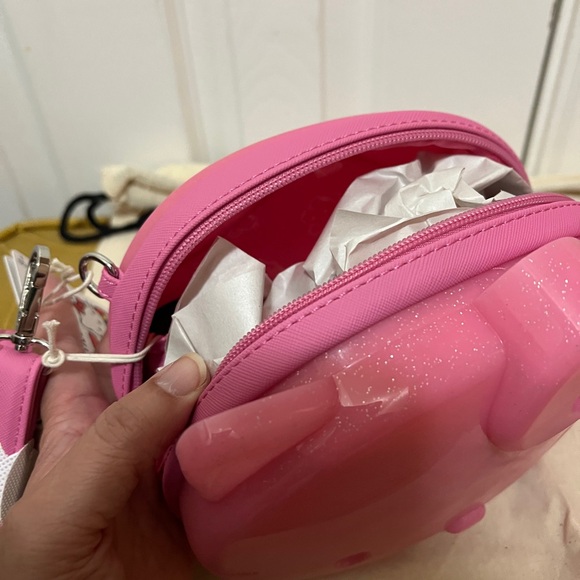 Loungefly Exclusive Hello Kitty 50th Anniversary Glitter Figural Crossbody Bag - Picture 5 of 10